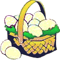 Gif animé Pâques panier d'oeufs